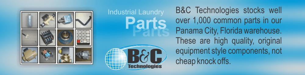 B&C stocks a full line of commercial laundry and industrial laundry parts